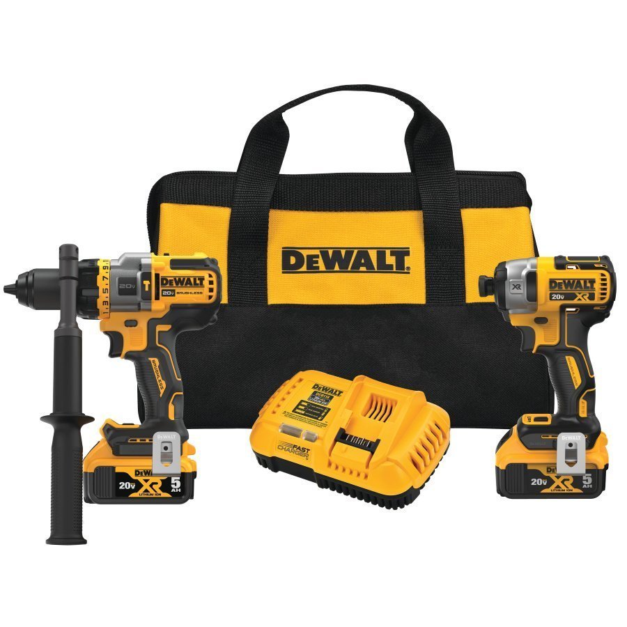 Dewalt DCK2100P2 20V MAX Cordless 2-Tool Kit Hammer Drill