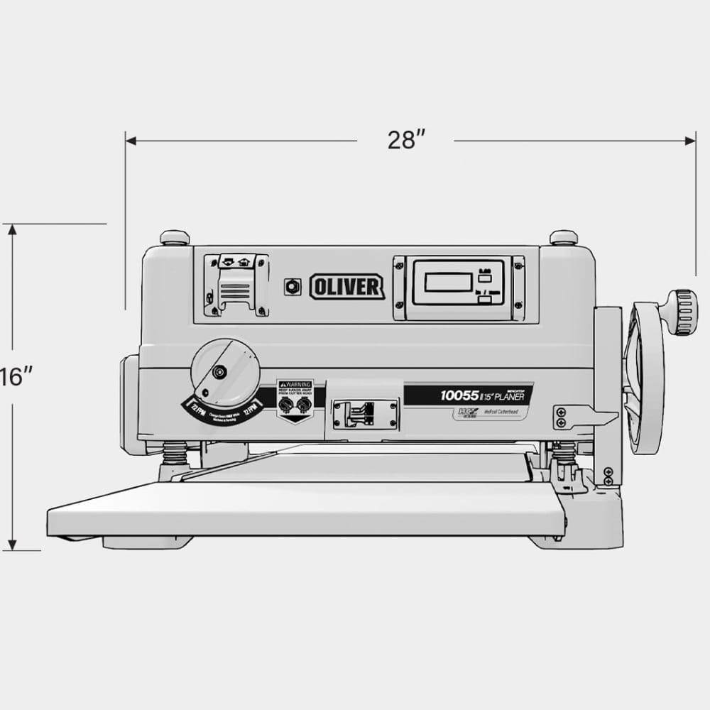 Oliver 10055 15 Inch Benchtop Planer