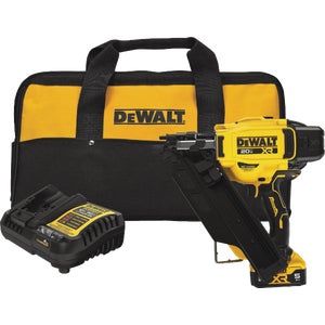 DEWALT 20V MAX XR Brushless 30 Degree Cordless Framing Nailer Kit with 5.0 Ah Battery & Charger (DCN930P1)