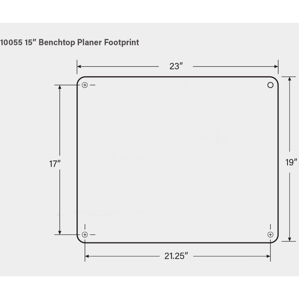 Oliver 10055 15 Inch Benchtop Planer